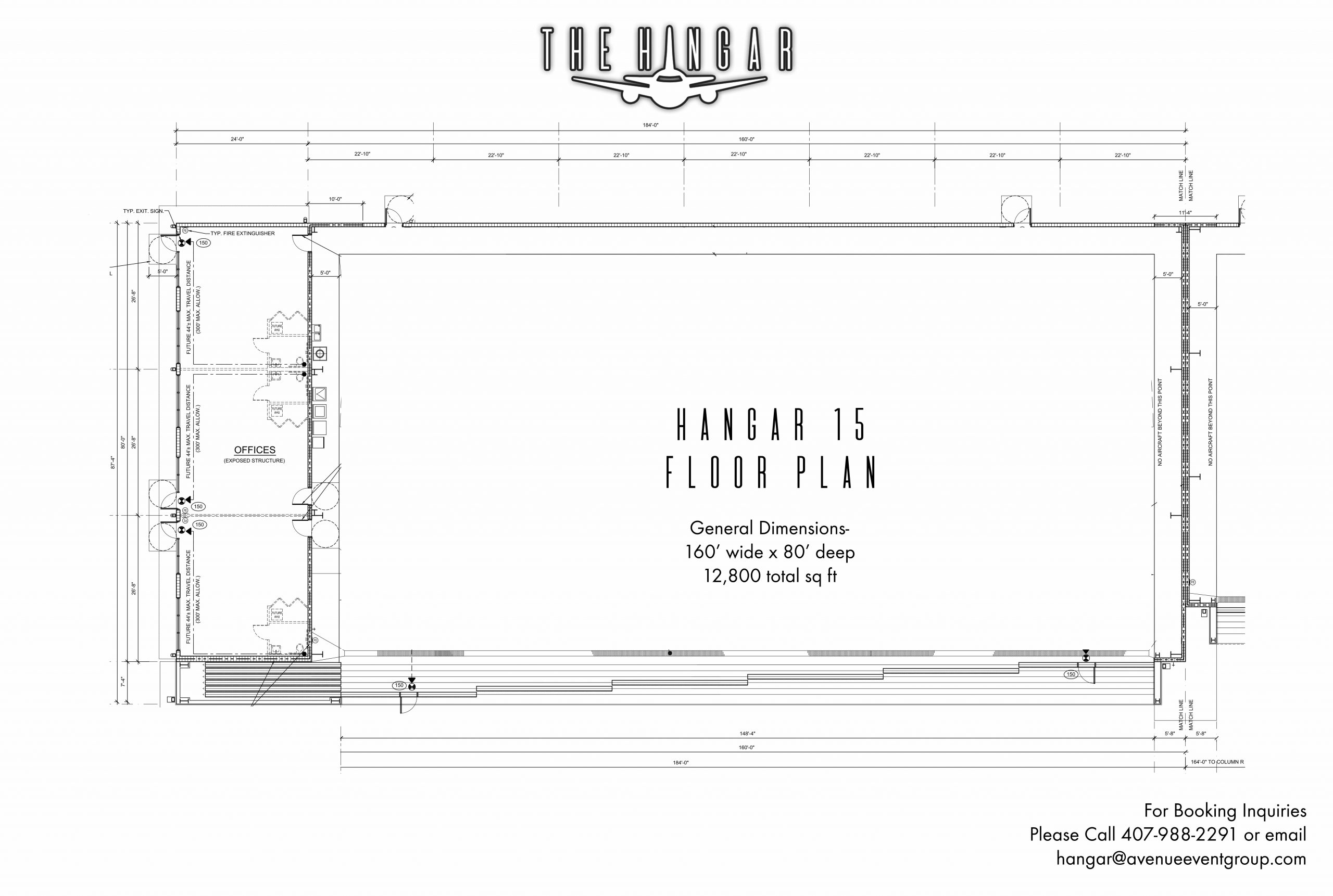 The Hangar Floor Plan Diagram